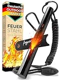 Feuerstahl Outdoor XXL - Mächtiger Feuerstein + Paracord Set, Extrem...