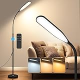 OTREN Stehlampe LED Wohnzimmer Dimmbar 12W LED Stehleuchte mit...