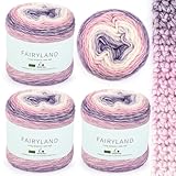 Aeelike 400g Bobbel Wolle Garn Farbverlauf, 245m Super leichte Gradient...