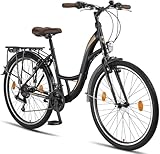 Licorne Bike Stella Premium City Bike in 24,26 und 28 Zoll - Fahrrad für...