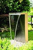 KÖHKO® Wasserfall Kobra aus Edelstahl 23006 Gartenbrunnen mit...