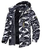 MAGCOMSEN Herren Outdoorjacke Winter Warm Skijacke Winddicht Wasserdicht...