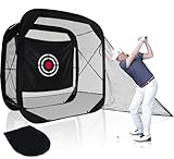 Kapler Golf Pop-up Übungsnetz 2,1 x 2,1 x 1,2 m: Robustes Trainingsnetz...