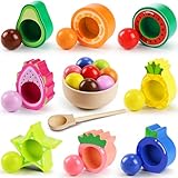 Seagoal Montessori Spielzeug ab 1 Jahr, Baby Motorikspielzeug Obst...