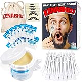 Kenashii Nasenwachsset-100g Nasenhaarwachs, 24 Applikatoren, 12...