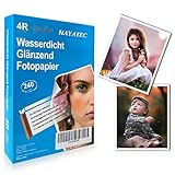 100 Blatt Fotopapier 10x15 hoch glänzend Tintenstrahldrucker 240g/m²...