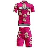 Radsport Trikot Set Männer Skelett 3D gedruckt Mountainbike Shirt Tops und...
