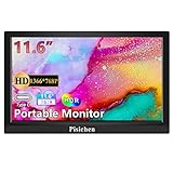 Pisichen Tragbarer Monitor, 11,6 Zoll HD 1366x768 IPS Bildschirm mit...