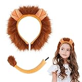 ACWOO Löwe Stirnband Schwanz Set Tier Kostüm Set Halloween Kostüme...