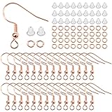 TOAOB 300 Stück Ohrringe Selber Machen Set Roségold mit 925 Versilbert...