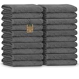 NatureMark Gästetücher – 20er Pack (30x50 cm), 100% Baumwolle, Oeko-TEX...