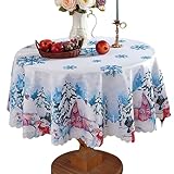Runde Weihnachtstischdecken,Runde Weihnachtstischdecke |...