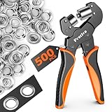 Ösenzangen Set, Profi Ösenzange mit Hebeltechnik Sichere Ösenpresse 10mm...