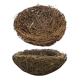 BCOATH 2 Stück Hängende Vogelnest Vogelzuchtnest Vogelnester Outdoor...