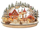 Wichtelstube-Kollektion LED Schwibbogen Oval Weihnachtsmarkt im Erzgebirge...