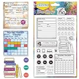 CHGCRAFT Lesetagebuch Clear Stempel Buchrezension Silikon Transparente...