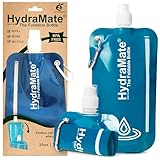 HydraMate Faltbare Trinkflasche 750ml Wiederverwendbare Faltbare...