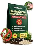 Natureflix Rasendünger mit Unkrautvernichter extra stark | 2,5kg für...