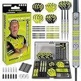 Winmau MvG Dart Steeltip Geschenkset - 50-teiliges Dartset mit 4 Sätzen...