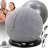 Miweba Sports Gymnastikball-Set - Traglast 500 Kg - 65 cm - Gymnastikball...