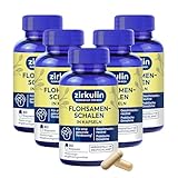 Zirkulin Bio Flohsamenschalen (6x 80 Kapseln) - fördert die Verdauung &...