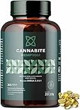 Cannabite Hanföl Kapseln – 365 Kapseln mit 1000 mg Omega 3-6-9 –...