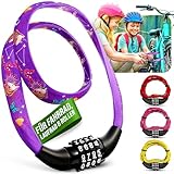 Fahrradschloss Kinder mit Zahlen – Kinder Fahrradschloss 65 cm – leicht...