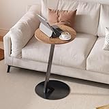 HAOHEJIA Beistelltisch C Form, Kleiner Beistelltisch Couch Rund für Kaffee...