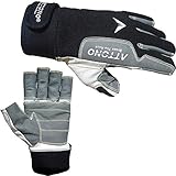 ATTONO Segelhandschuhe Sommer Segeln Regatta Wassersport Handschuhe - Gr....