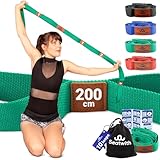 Seatwith Yoga Gurt mit Schlaufen 10 | Yoga Band 200x4cm | Dehnungsband für...