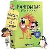 Rabano Art Pantomime für Kinder I Lernspiel & Geschenk für Mädchen und...