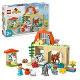 LEGO DUPLO Town Tierpflege auf dem Bauernhof - Spielzeug für Kinder -...