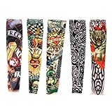 Ipetboom 5 Stück Teiliges UV schutz Tattoo Ärmel Dehnbar Atmungsaktiv...