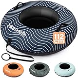 SereneLife Tube 112/122 cm – Aufblasbarer Schneereifen mit Griffen und...