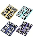 Ruonfash 32 Stück Knobelspiele Set, 3D Brainteaser Metall Puzzle für Iq...