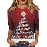 sportbekleidung für Damen retourenware Christmas Shirt weihnachtskleidung...