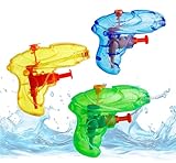 3er Mini Wasserpistolen Set - ca. 8 cm mit großer Reichweite...