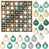 SULOLI 49 Stück Weihnachtskugel-Set, schöne Christbaumkugeln,...