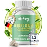 Vitabay Vitamin C Hochdosiert 1000mg - 250 Vegane Time Released Tabletten...