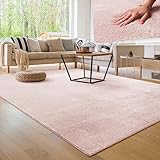 Paco Home Moderner Kuscheliger Wohnzimmer Teppich Kurzflor waschbar...