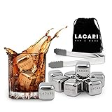 Wiederverwendbare Eiswürfel | 8x Edelstahl Eiswürfel | Lacari ORIGINAL...