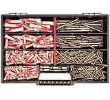 Fischer Dübel Set incl Torx Schrauben & 6xBits (280 Teile) 5x25 6x30 8x40...