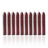 10 Stück Weinrot Siegelwachs Dichtungs Wachs Versiegelung Sticks mit Docht...