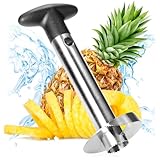 com-four® Ananas-Schneider 3 in 1 - Ananas Schäler aus Edelstahl,...