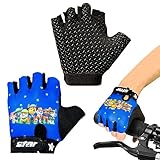 Fahrradhandschuhe Kinder Fingerlos, Wandern Radhandschuhe, Bike Gel BMX...