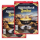 Fondue-Käse 'Appenzeller' - 2x800g würziger, aromatischer Käse aus der...