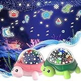 Sternenhimmel Projektor Kinder, Nachtlicht Baby Nordlicht Lampe, 360°...