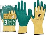 ACE Garden Eden Gartenhandschuhe - 3 Paar Garten-Arbeitshandschuhe -...