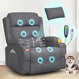 SQUEBILIFE Relaxsessel Fernsehsessel Elektrisch Verstellbar Massagesessel...
