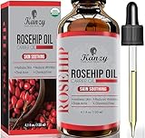 Kanzy Hagebuttenöl Bio Kaltgepresst 100% Rein 120ml Rosehip Oil...